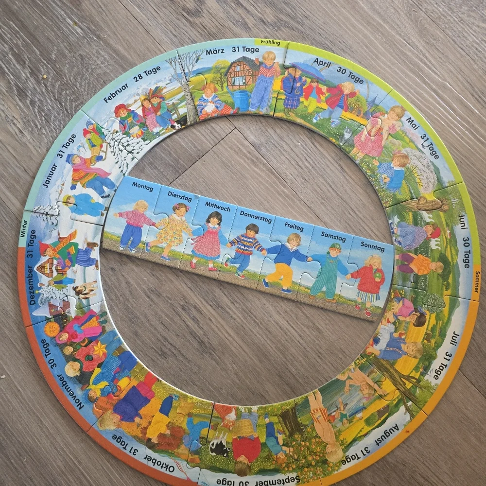 My First Calendar Playing Throughout the Year Ravensburger 1997 Complete